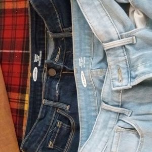 Two pairs of Old Navy skinny jeans